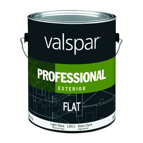 045.00.007 Exterior House Paint, Flat, Light Base, 1 gal - pack of 4 045.00.007 Exterior House Paint, Flat, Light Base, 1 gal - pack of 4