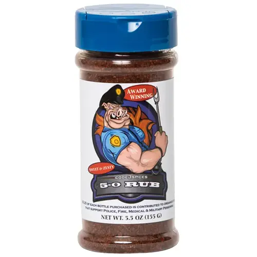 BBQ Seasoning 5-0 Rub Sweet and Zesty 5.5 oz BBQ Seasoning 5-0 Rub Sweet and Zesty 5.5 oz