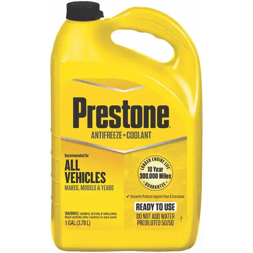 Gallon 50/50 Pre-Diluted -84 F to 276 F Automotive Antifreeze Yellow