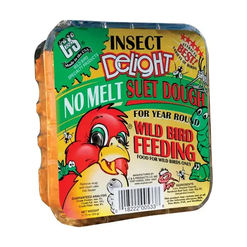 No Melt Suet Dough Delights Bird Suet, 11.75 oz