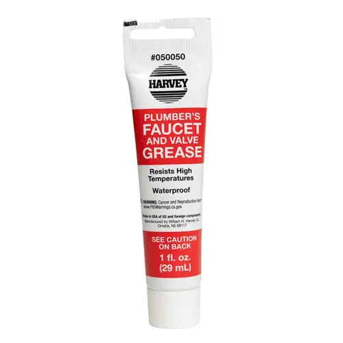 Faucet/Valve Grease, 1 oz Amber Faucet/Valve Grease, 1 oz Amber