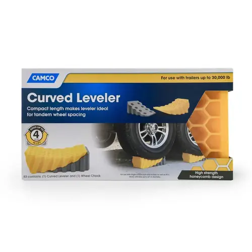 Curved Leveler 30000 lb For Tandem Wheel Spacing Without Modification Yellow Curved Leveler 30000 lb For Tandem Wheel Spacing Without Modification Yellow