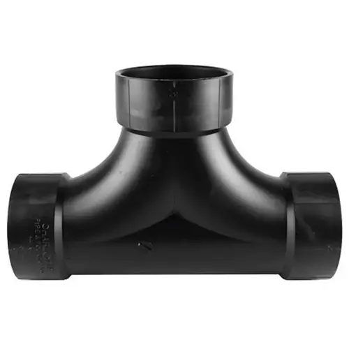 Flush Cleanout Tee 4" Hub X 4" D Hub ABS