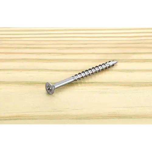 Deck Screws Deckfast No. 10 X 2-1/2" L Star Flat Head Silver Deck Screws Deckfast No. 10 X 2-1/2" L Star Flat Head Silver