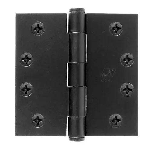 Butt Hinge 3-1/2" L Black Black