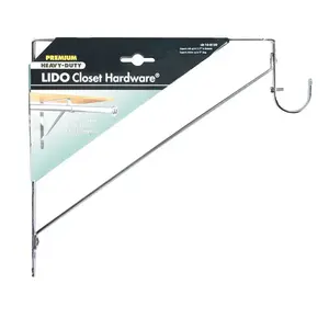 Lido LB-10-8150A Shelf Divider 10-1/2" H X 1" W X 11" L Chrome Silver