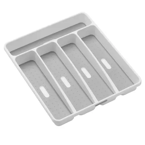 Silverware Tray 1.9" H X 11.4" W X 12.9" D Plastic White
