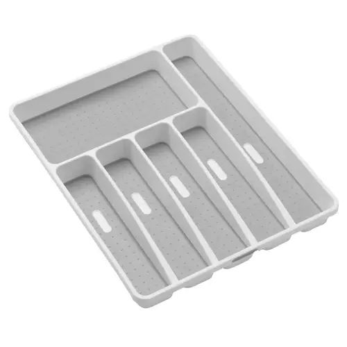 Silverware Tray 1.88" H X 12.9" W X 16" D Plastic White Silverware Tray 1.88" H X 12.9" W X 16" D Plastic White