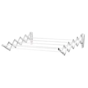 Polder 36101C Clothes Drying Rack 24" H X 24" W X 18" D Steel Accordian Collapsible White
