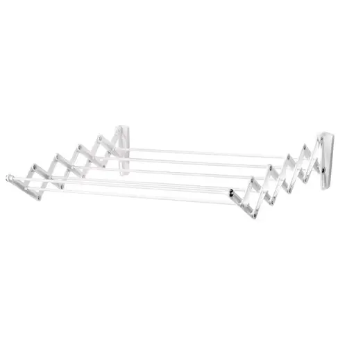 Clothes Drying Rack 24" H X 24" W X 18" D Steel Accordian Collapsible White