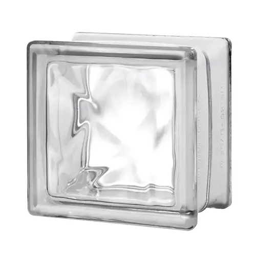 Glass Block 6" H X 6" W X 4" D Nubio - pack of 8 Glass Block 6" H X 6" W X 4" D Nubio - pack of 8