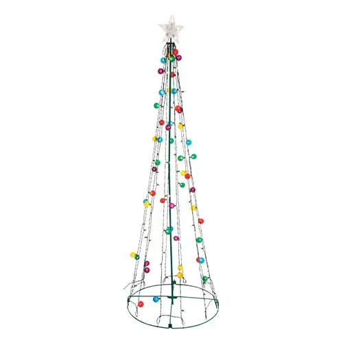 Yard Decor Incandescent Multi 78" Twinkling String Tree Yard Decor Incandescent Multi 78" Twinkling String Tree
