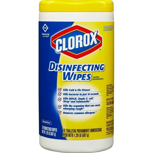 C-DISINFECTING WIPES 6 CT LEMON FRESH COMM SOL