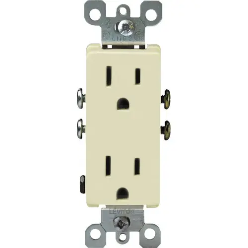 Outlet Decora 15 amps 125 V Duplex Ivory 5-15R Ivory Outlet Decora 15 amps 125 V Duplex Ivory 5-15R Ivory