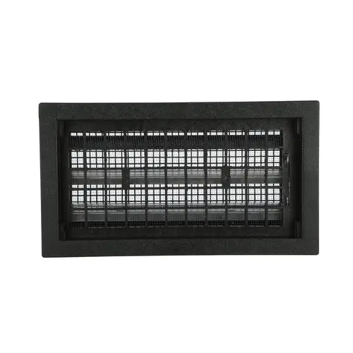 Foundation Vent 9.5" H X 17.5" W Black Plastic Black