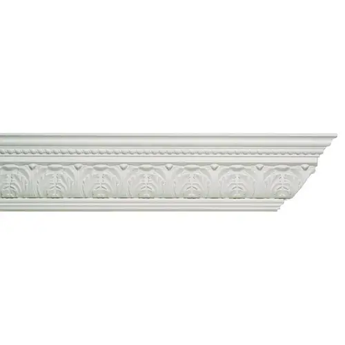 Molding Corinthian 4-1/2" H X 8 ft. L Prefinished White Polyurethane Prefinished Molding Corinthian 4-1/2" H X 8 ft. L Prefinished White Polyurethane Prefinished