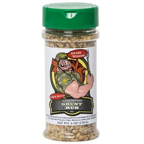 BBQ Seasoning Grunt Rub Garlic Blend 6 oz BBQ Seasoning Grunt Rub Garlic Blend 6 oz