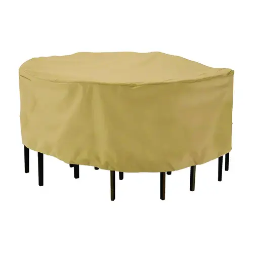 Dining Set Cover Terrazzo 23" H X 69" W X 69" L Brown Polyester Brown Dining Set Cover Terrazzo 23" H X 69" W X 69" L Brown Polyester Brown