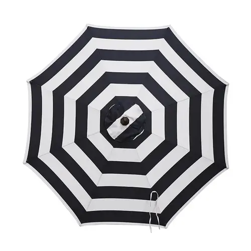 Umbrella 9 ft. Tiltable Navy White Stripe Market Umbrella 9 ft. Tiltable Navy White Stripe Market
