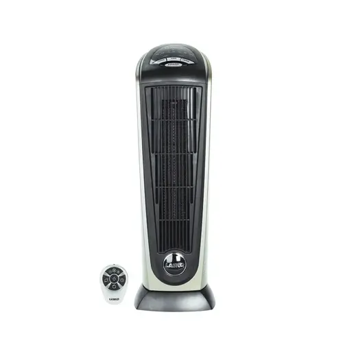 Heater 300 sq ft Electric Ceramic Tower Black/Gray Heater 300 sq ft Electric Ceramic Tower Black/Gray