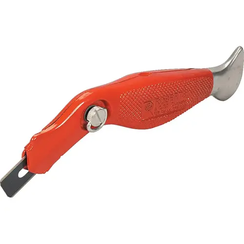 Cut and Jam Carpet Knife, Carbon Steel Blade, Aluminum Handle Red Cut and Jam Carpet Knife, Carbon Steel Blade, Aluminum Handle Red
