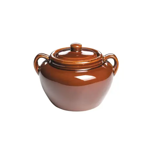 Bean Pot 9.5" W X 6.75" L Brown Brown