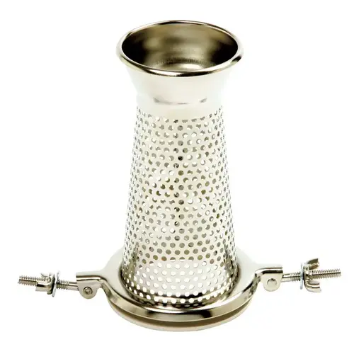 Sauce Master 6 In. x 3.5 In. Vegetable & Fruit Strainer - Pumpkin Strainer Screen Chrome