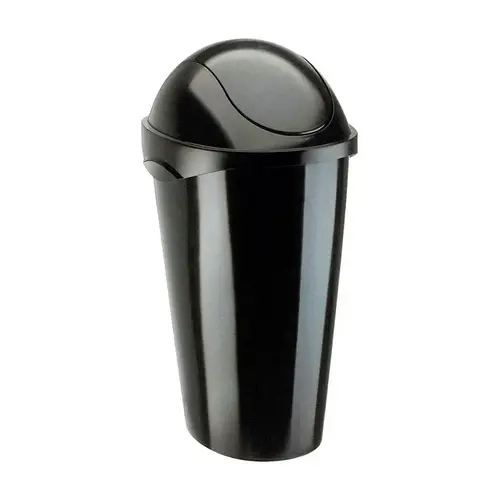 Trash Can Black Black - pack of 3