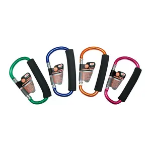 IIT 2222208-XCP12 Carabiner Hook Jumbo D Shaped Aluminum Assorted - pack of 12