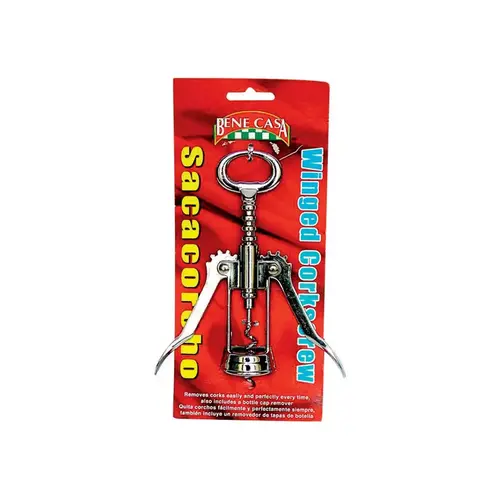 Wing Corkscrew Silver Chrome Silver Wing Corkscrew Silver Chrome Silver