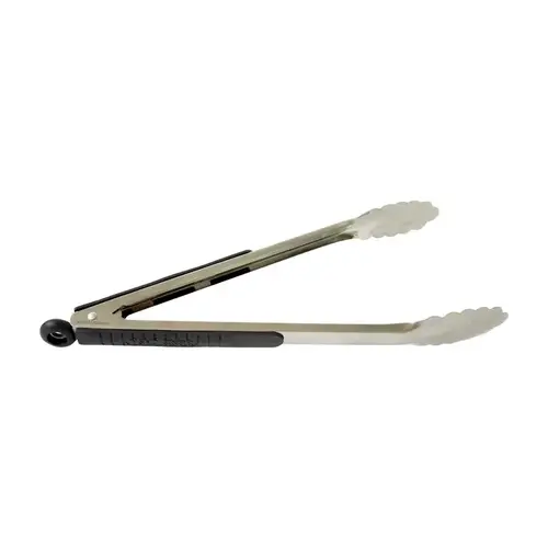 BBQ Tongs Black/Silver Stainless Steel Black/Silver BBQ Tongs Black/Silver Stainless Steel Black/Silver