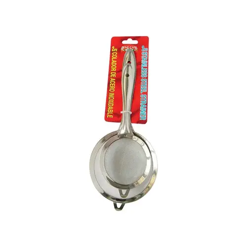 Strainer Set Silver Stainless Steel Silver Pair Strainer Set Silver Stainless Steel Silver Pair