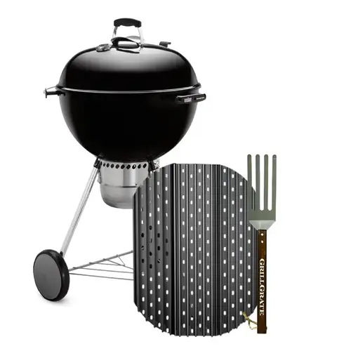GrillGrate Set For Weber Kettle 22 and all 22.5 Diameter Grills 20" L X 15.38" W