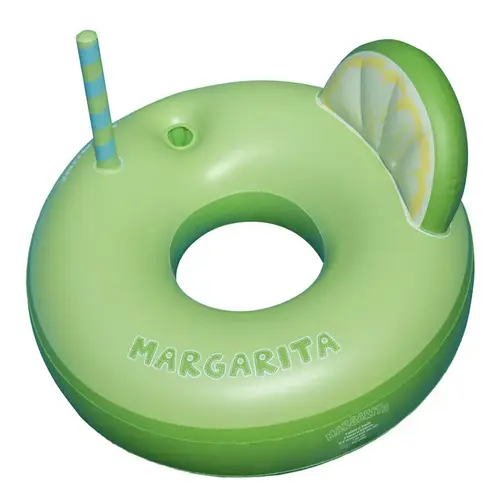 Pool Float Green Vinyl Inflatable Margarita Ring Green