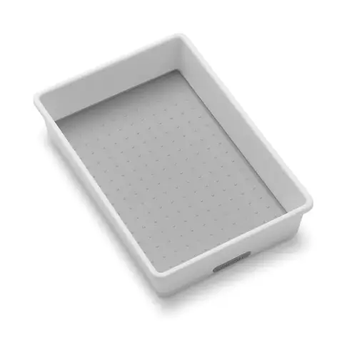 Drawer Organizer White Plastic White
