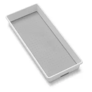 Madesmart 29156 Large Organizer Bin White Plastic White