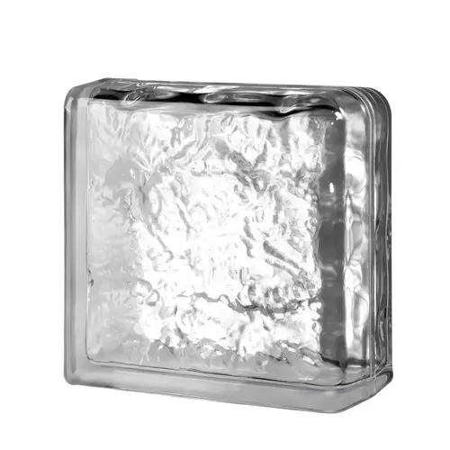 Glass Block 8" H X 8" W X 4" D Cortina Double End