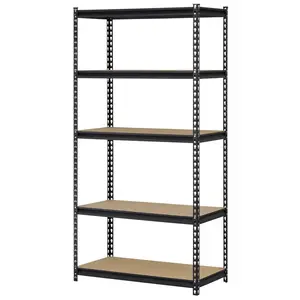 Edsal UR-185BLK Shelving Unit Muscle Rack 72" H X 36" W X 18" D Steel Black