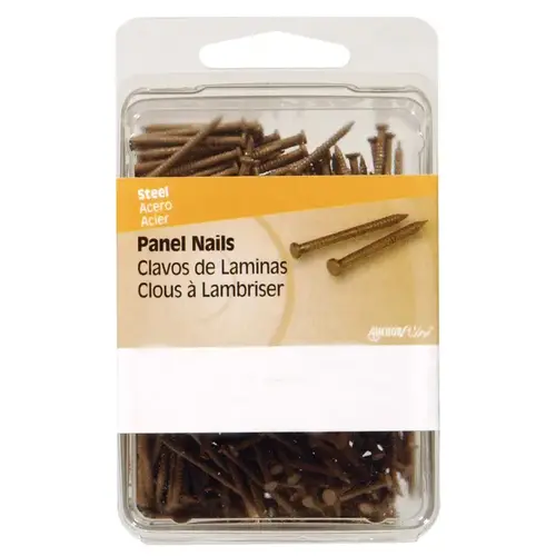 Nail 1-5/8" Panel Steel Flat Head Brown - pack of 5 Nail 1-5/8" Panel Steel Flat Head Brown - pack of 5
