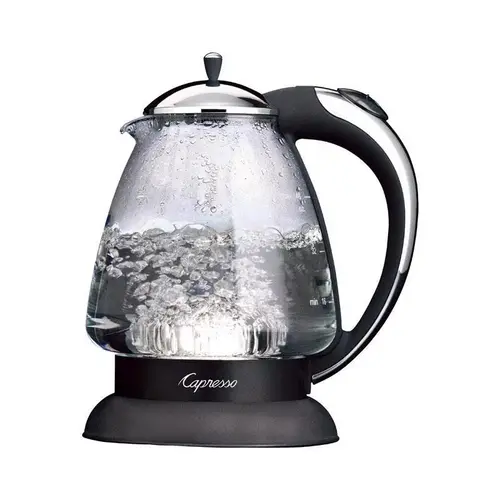Electric Tea Kettle Clear Glass/Plastic 48 oz Clear