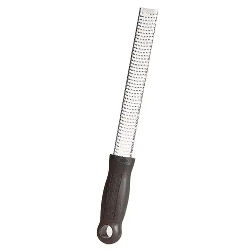 Grater/Zester 1-5/16" W X 12" L Silver/Black Stainless Steel Polished Grater/Zester 1-5/16" W X 12" L Silver/Black Stainless Steel Polished