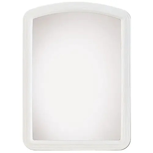 Macau 16 In. W. x 22 In. H. White Framed Wall Mirror Macau 16 In. W. x 22 In. H. White Framed Wall Mirror