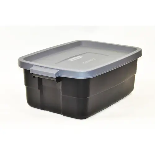 Storage Box Roughneck 8.7" H X 15.9" W X 23.875" D Stackable Black/Gray Storage Box Roughneck 8.7" H X 15.9" W X 23.875" D Stackable Black/Gray