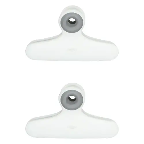 Bag Clips Good Grips 3" W X 5-1/2" L White Plastic White Pair Bag Clips Good Grips 3" W X 5-1/2" L White Plastic White Pair