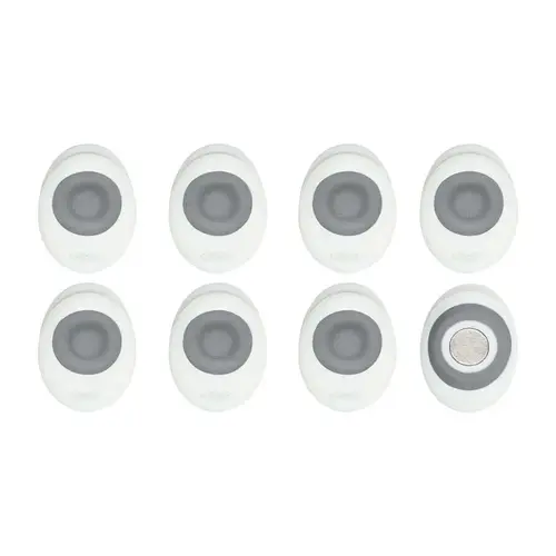 Magnetic Clips Good Grips 3/4" W X 1" L White Plastic White