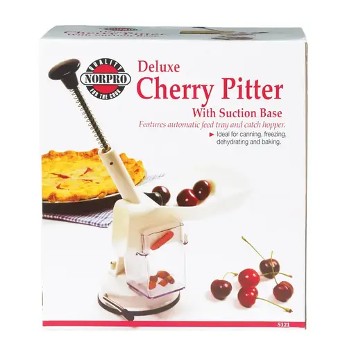 Deluxe Cherry Pitter Nordic White ABS/Stainless Steel Polished Deluxe Cherry Pitter Nordic White ABS/Stainless Steel Polished