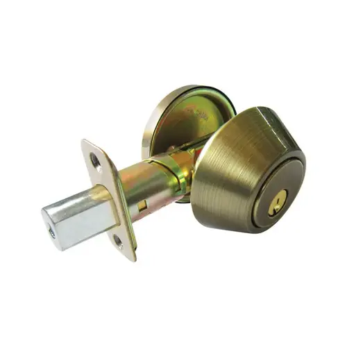 Single Cylinder Deadbolt Antique Brass ANSI Grade 3 1-3/4" in. Antique Brass Single Cylinder Deadbolt Antique Brass ANSI Grade 3 1-3/4" in. Antique Brass