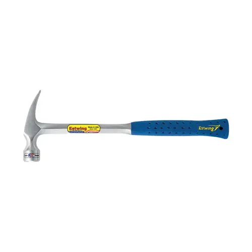 Framing Hammer, Rip Claw, Smooth, Steel Handle/Head, Blue Shock Reduction Grip , 16 in OAL, 24 oz