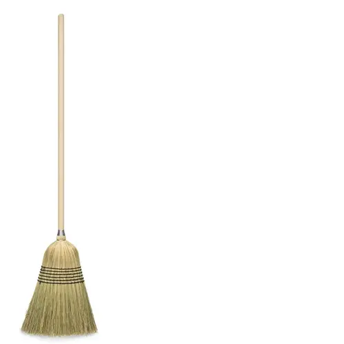 Broom 12" W Stiff Corn Natural Broom 12" W Stiff Corn Natural
