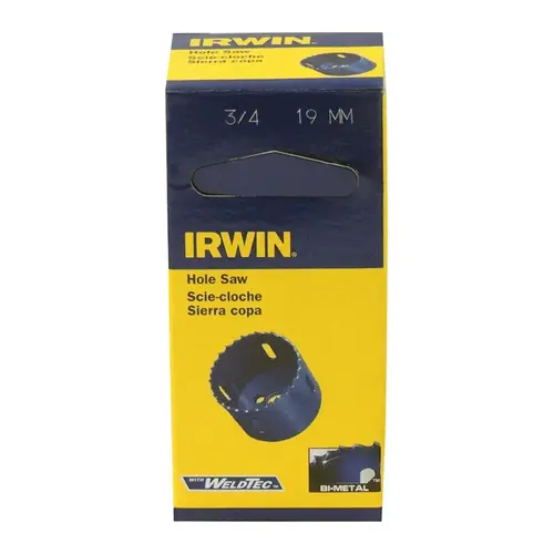 Bi-Metal Hole Saws, 3/4 in Dia., 0.65 in H x 8 1/2 in L - pack of 5 Bi-Metal Hole Saws, 3/4 in Dia., 0.65 in H x 8 1/2 in L - pack of 5